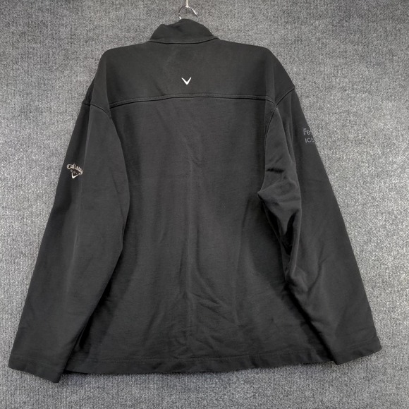 Callaway Golf Mens FedEx ICBOD 1/4 Zip Jacket Black Size L Embroidered Logo - Picture 3 of 16